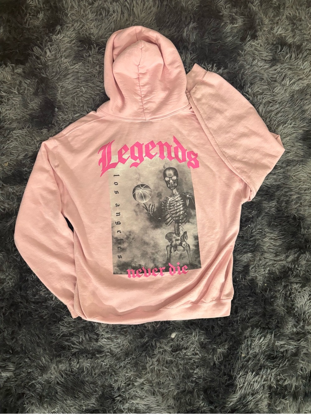 Rue21 Pink "Legends Never Die" Graphic Hoodie